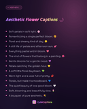 Aesthetic Flower Captions