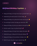 Girlfriend Birthday Captions