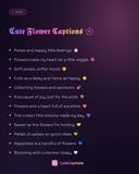 Cute Flower Captions