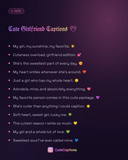 Cute Girlfriend Captions