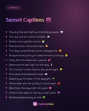 Sunset Captions