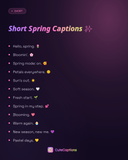 Short Spring Captions